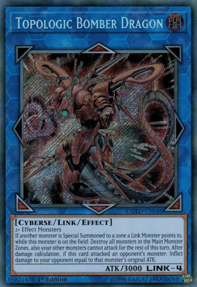 Topologic Bomber Dragon [COTD-EN046] Secret Rare - Josh's Cards