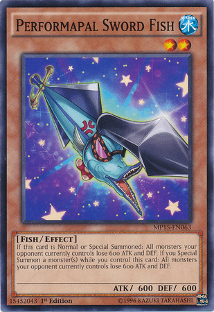 Performapal Sword Fish [MP15-EN063] Common - Josh's Cards