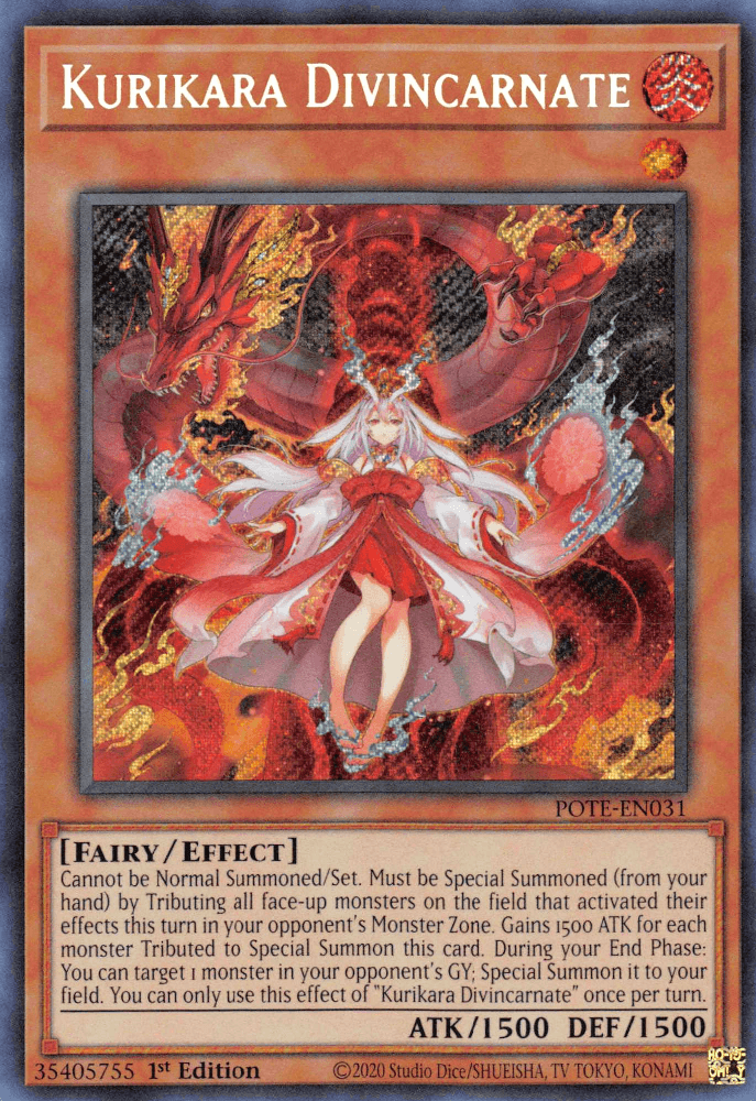 Kurikara Divincarnate [POTE-EN031] Secret Rare - Josh's Cards