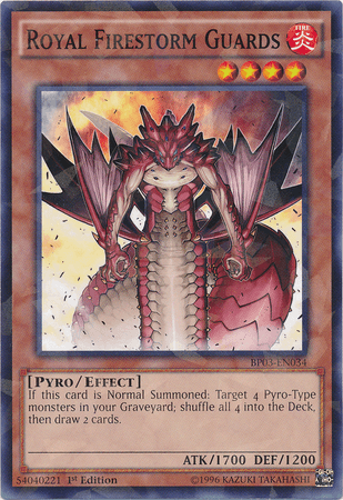 Royal Firestorm Guards [BP03-EN034] Shatterfoil Rare - Josh's Cards