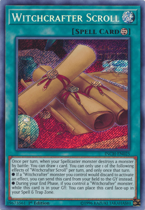 Witchcrafter Scroll [INCH-EN025] Secret Rare - Josh's Cards