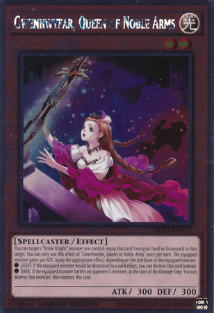 Gwenhwyfar, Queen of Noble Arms [NKRT-EN012] Platinum Rare - Josh's Cards