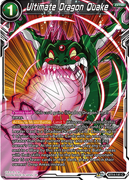 Ultimate Dragon Quake (BT14-141) [Cross Spirits] Parallel Foil
