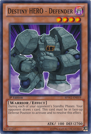 Destiny Hero - Defender [BPW2-EN019] Common - Josh's Cards