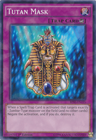 Tutan Mask [BP03-EN195] Shatterfoil Rare - Josh's Cards