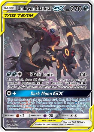 Umbreon & Darkrai GX SM241 - Jumbo Cards - Holofoil