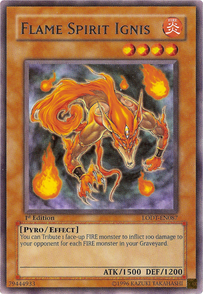 Flame Spirit Ignis (LODT-EN087) - Light of Destruction Unlimited