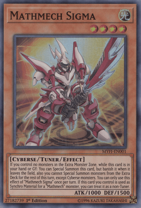 Mathmech Sigma [MYFI-EN001] Super Rare - Josh's Cards