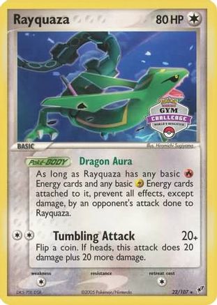 Rayquaza (2004-2005 Gym Challenge) 022/107 - League & Championship Cards
