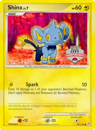 Pokemon: Shinx City Championship Promo 98/130 - Light Play