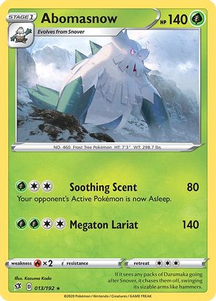 Abomasnow 013/192 - SWSH02 Rebel Clash