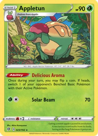 Appletun 023/192 - SWSH02 Rebel Clash Reverse Holofoil
