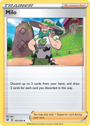 Milo 161/192 - SWSH02 Rebel Clash Reverse Holofoil