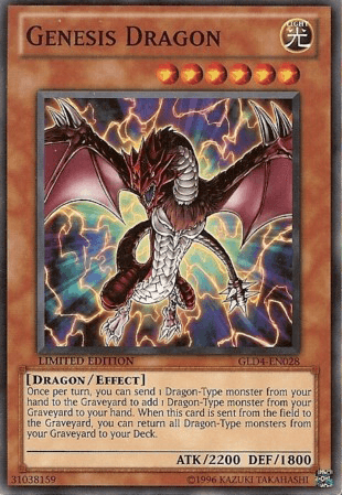 Genesis Dragon [GLD4-EN028] Common - Josh's Cards
