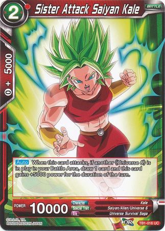 Sister Attack Saiyan Kale (TB1-016) [The Tournament of Power] Parallel Foil