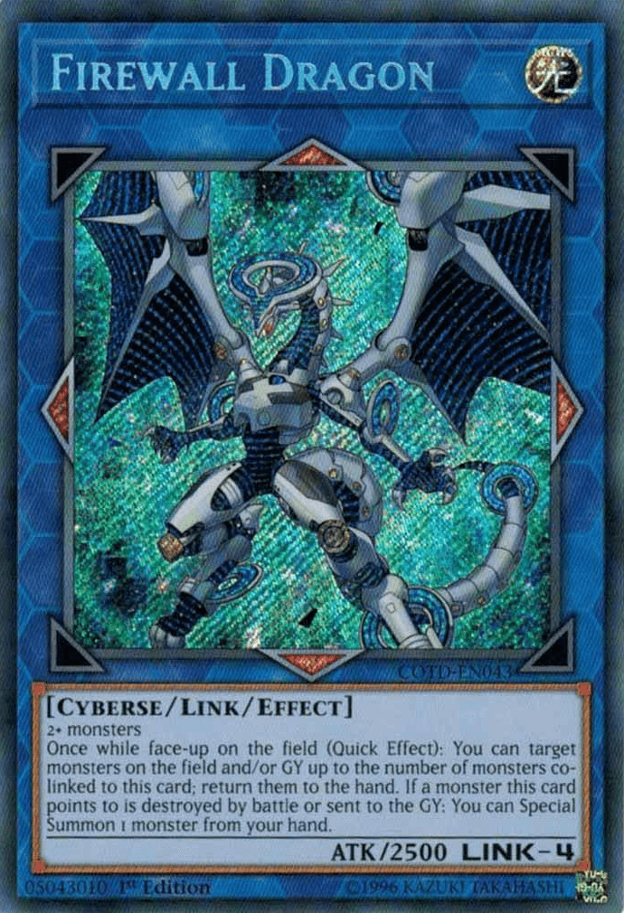 Firewall Dragon [COTD-EN043] Secret Rare - Josh's Cards