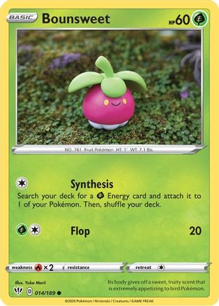 Bounsweet 014/189 - SWSH03 Darkness Ablaze Reverse Holofoil