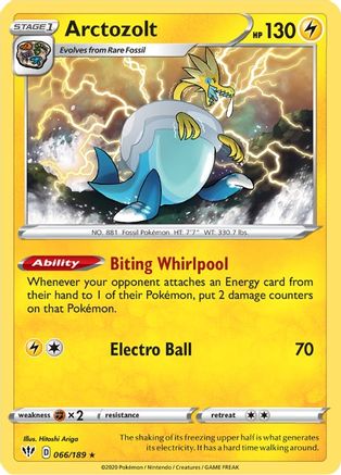 Arctozolt 066/189 - SWSH03 Darkness Ablaze Holofoil