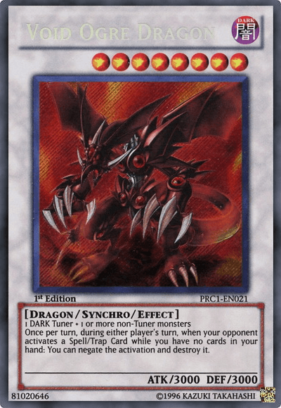Void Ogre Dragon [PRC1-EN021] Secret Rare - Josh's Cards
