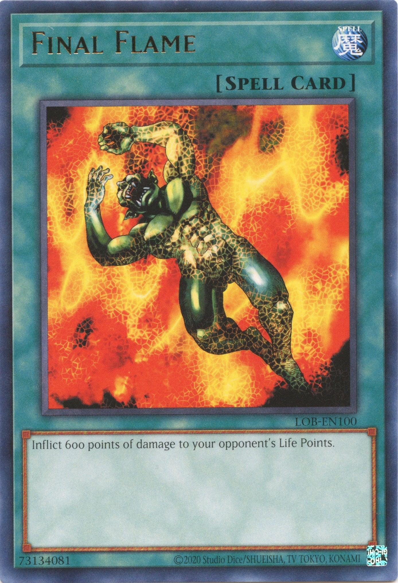 Final Flame (25th Anniversary) [LOB-EN100] Rare - Josh's Cards
