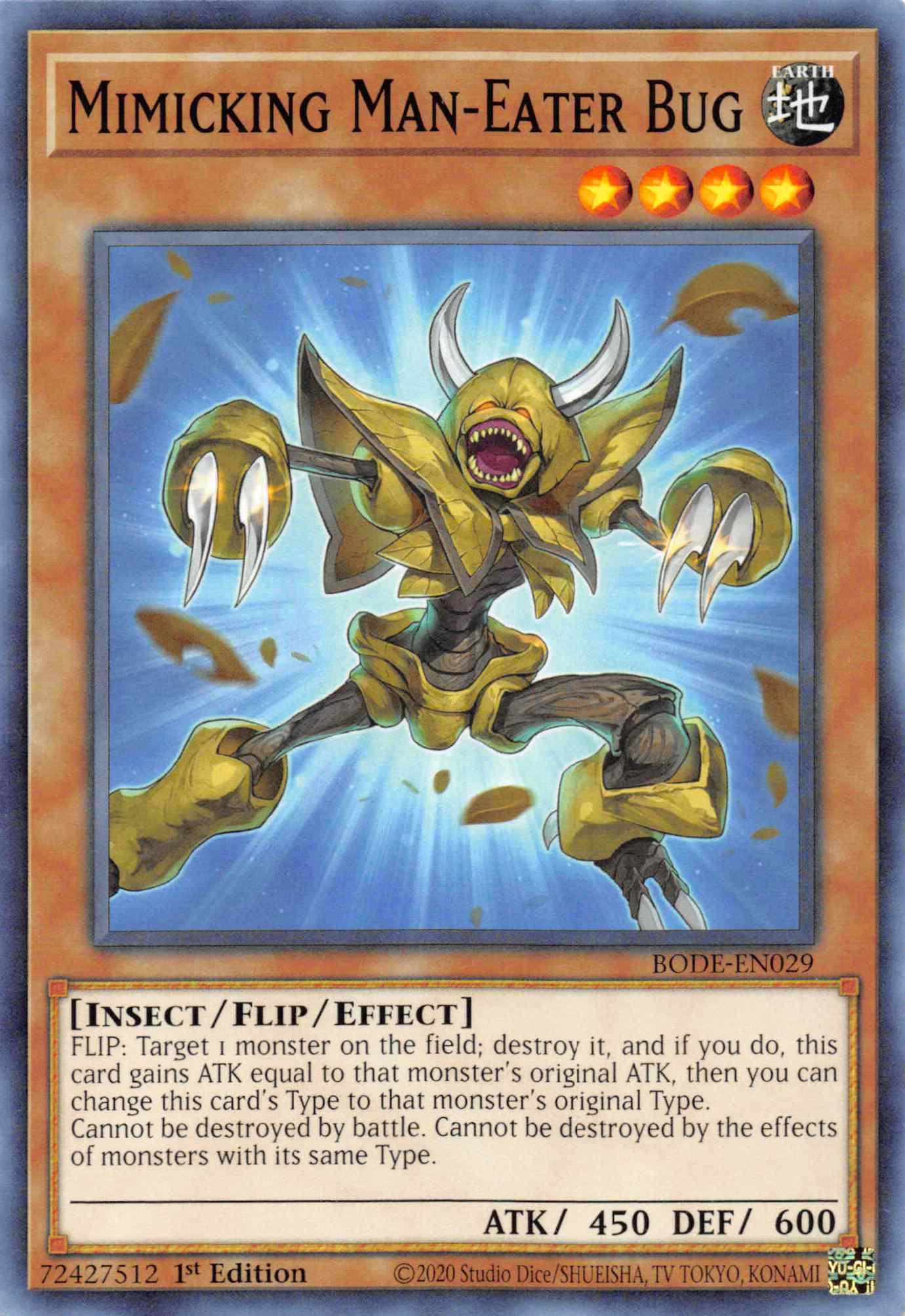 Mimicking Man-Eater Bug [BODE-EN029] Common - Josh's Cards