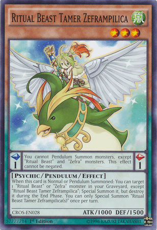 Ritual Beast Tamer Zeframpilica [CROS-EN028] Common - Josh's Cards