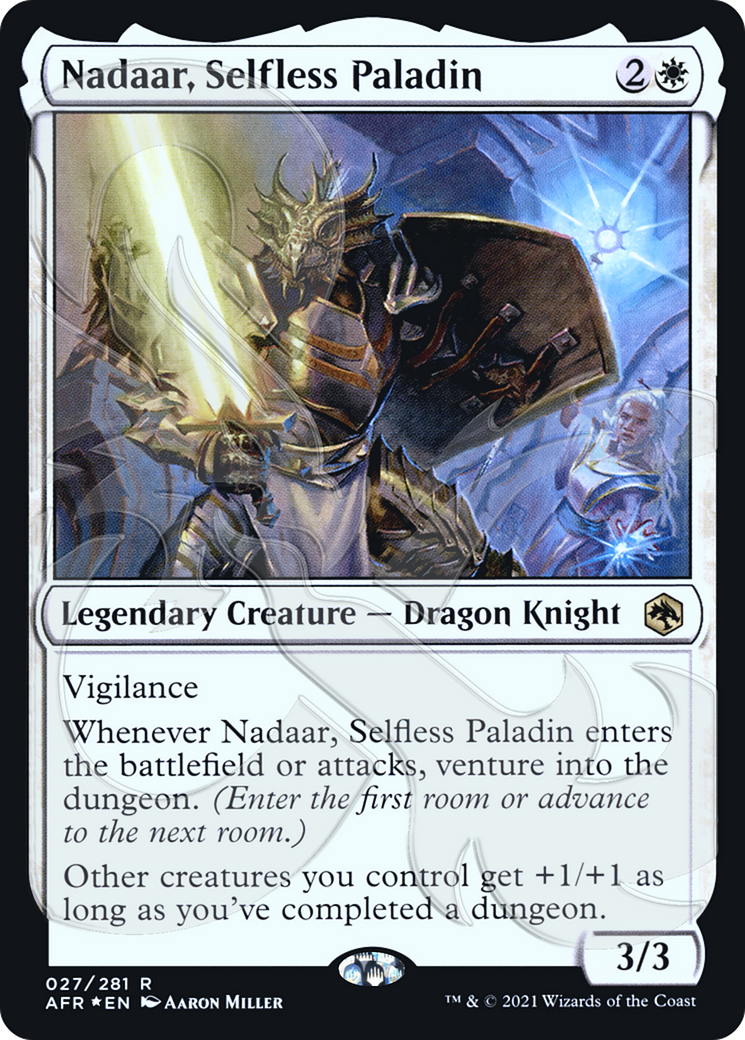Nadaar, Selfless Paladin (AFR&-27A) - Adventures in the Forgotten Realms Promos Foil
