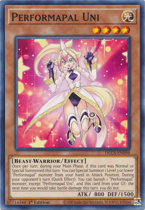 Performapal Uni [DLCS-EN098] Common - Josh's Cards