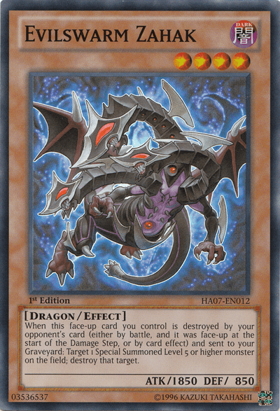 Evilswarm Zahak [HA07-EN012] Super Rare - Josh's Cards