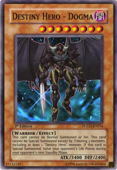 Destiny Hero - Dogma [POTD-EN014] Super Rare - Josh's Cards