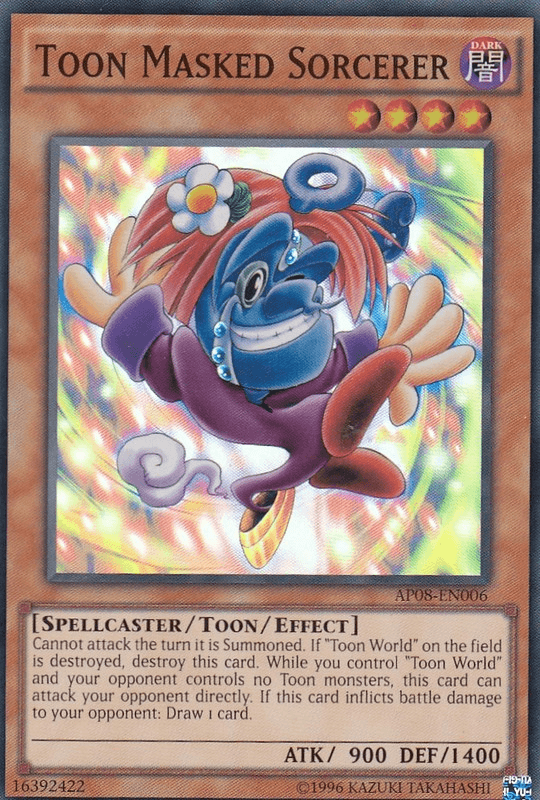 Toon Masked Sorcerer [AP08-EN006] Super Rare - Josh's Cards