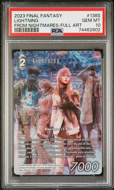 Final Fantasy: Lightning Full Art From Nightmares 138S PSA 10