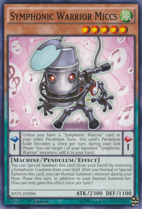 Symphonic Warrior Miccs [RATE-EN096] Common - Josh's Cards