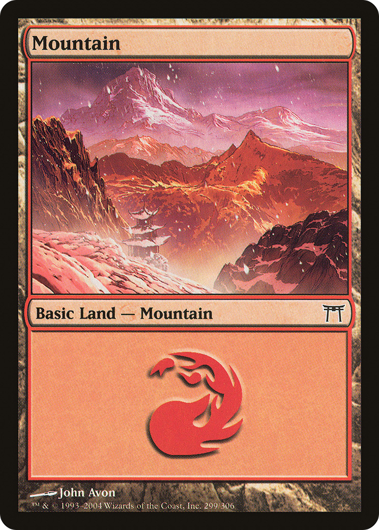 Mountain (CHK-299) - Champions of Kamigawa