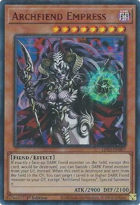 Archfiend Empress (Red) [LDS3-EN007] Ultra Rare - Josh's Cards
