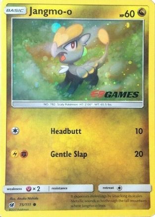 Jangmo-o (Cosmos Holo) (EB Games Promo) 075/111 - Miscellaneous Cards & Products Holofoil