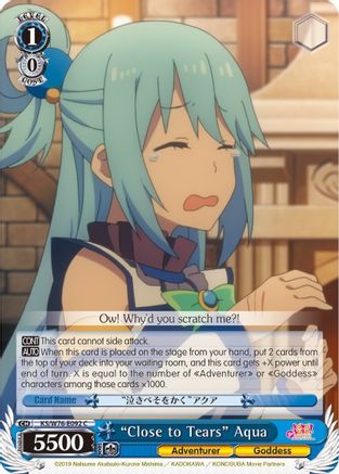 "Close to Tears" Aqua (KS/W76-E092 C) - KonoSuba The Movie: Legend of Crimson