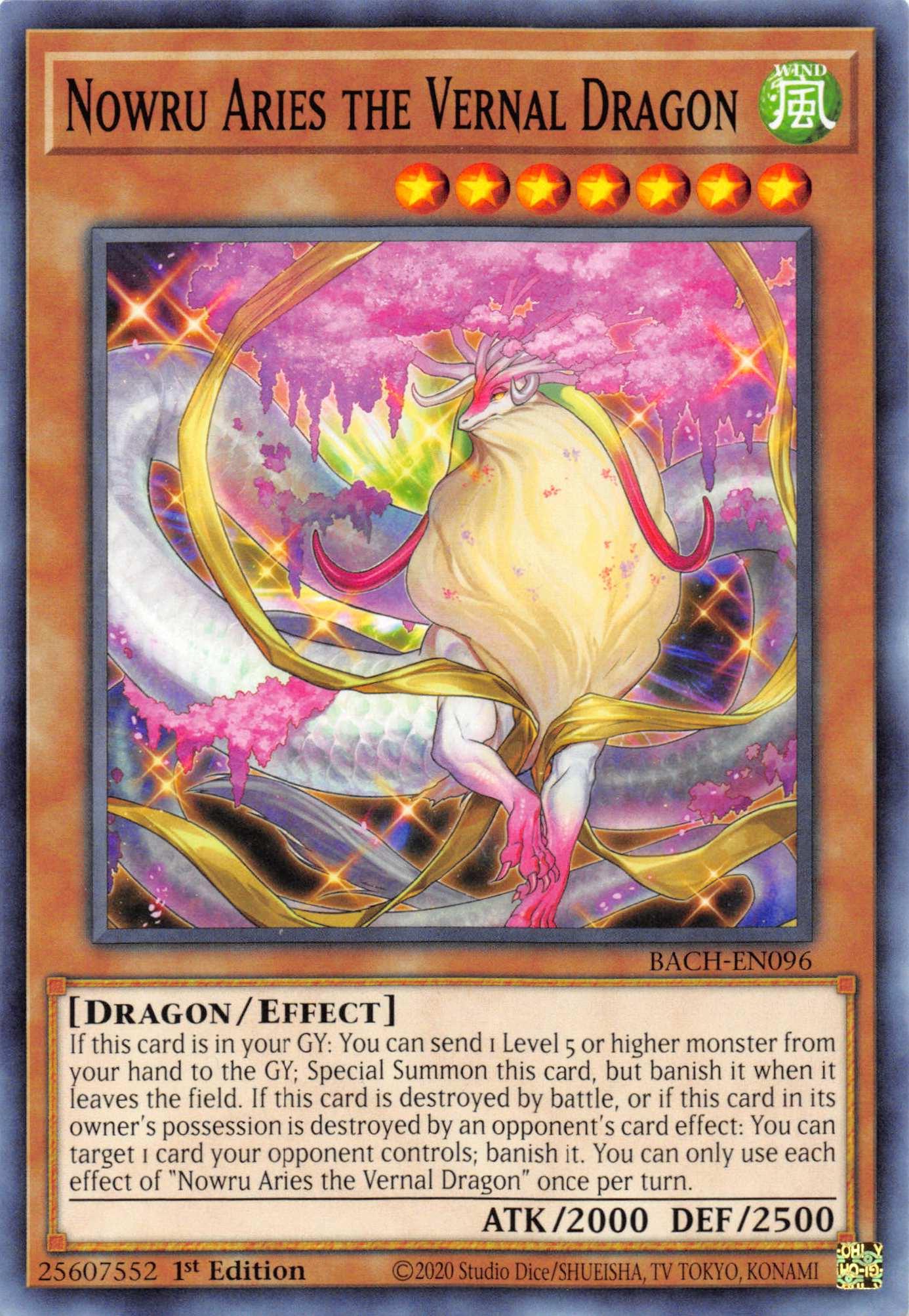Nowru Aries the Vernal Dragon [BACH-EN096] Common - Josh's Cards