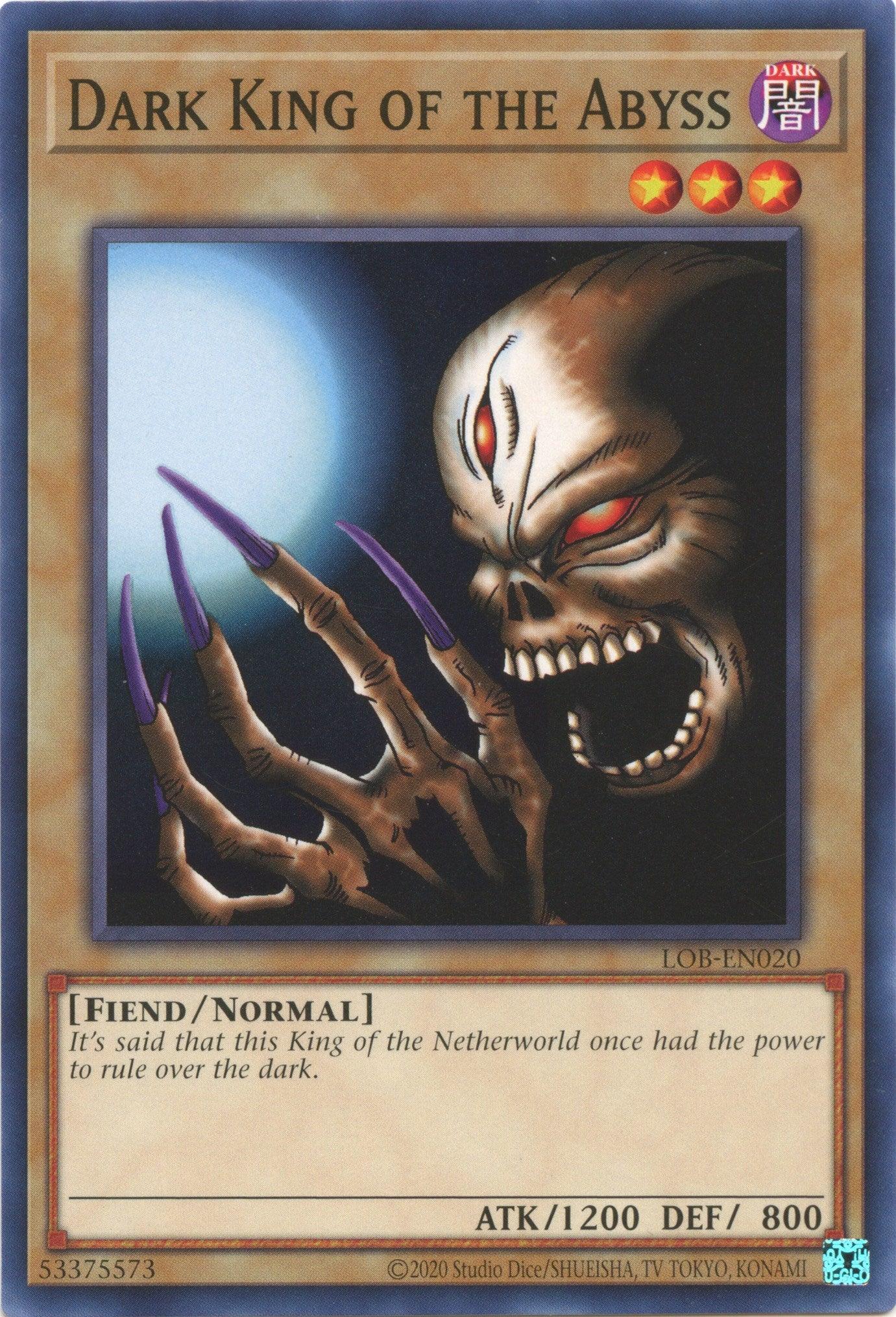 Dark King of the Abyss (25th Anniversary) [LOB-EN020] Common - Josh's Cards