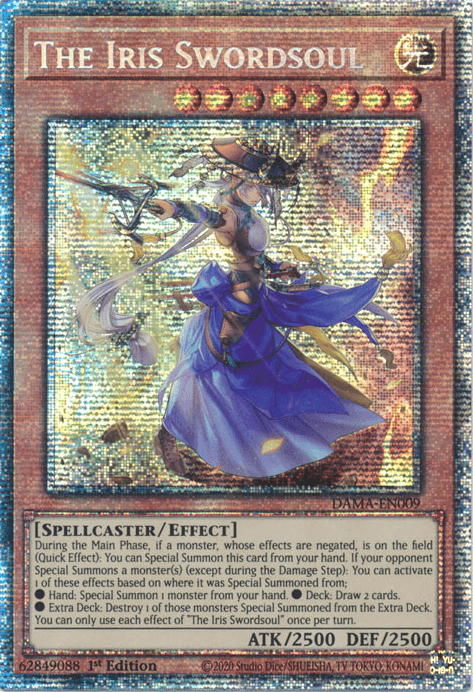 The Iris Swordsoul [DAMA-EN009] Starlight Rare - Josh's Cards