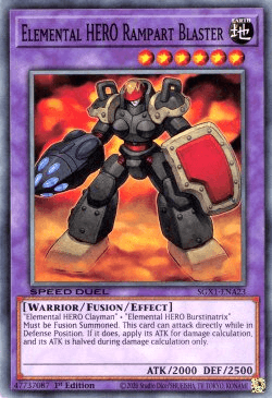 Elemental HERO Rampart Blaster [SGX1-ENA23] Common - Josh's Cards