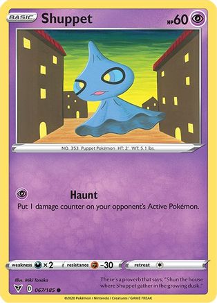 Shuppet 067/185 - SWSH04 Vivid Voltage