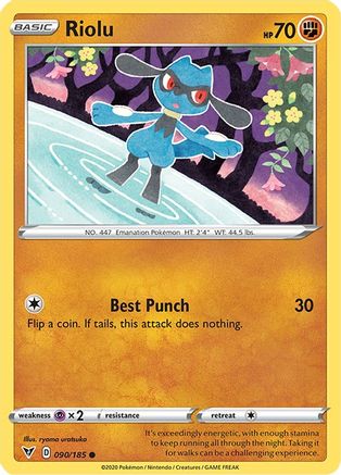 Riolu 090/185 - SWSH04 Vivid Voltage