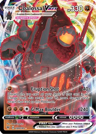 Coalossal VMAX 099/185 - SWSH04 Vivid Voltage Holofoil
