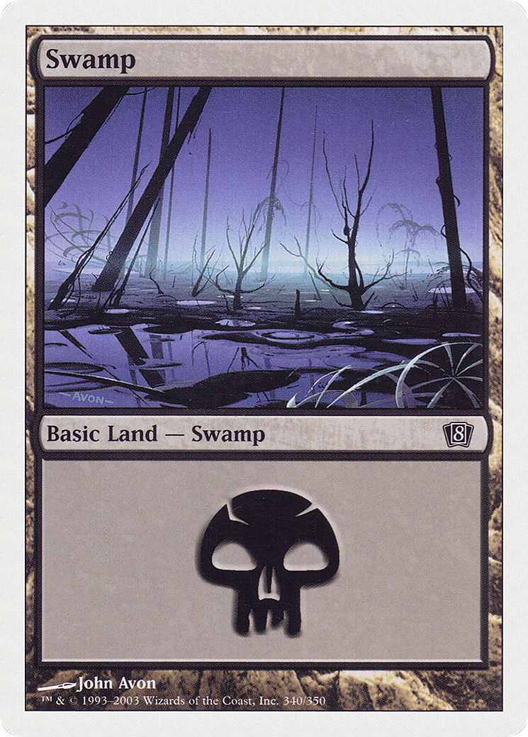Swamp (340) [Eighth Edition] Foil