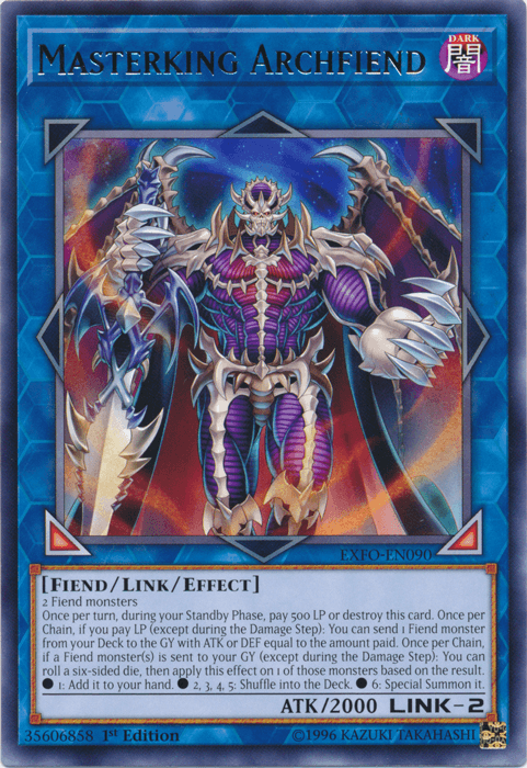 Masterking Archfiend [EXFO-EN090] Rare - Josh's Cards