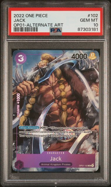 Jack Romance Dawn OP01-102 PSA 10