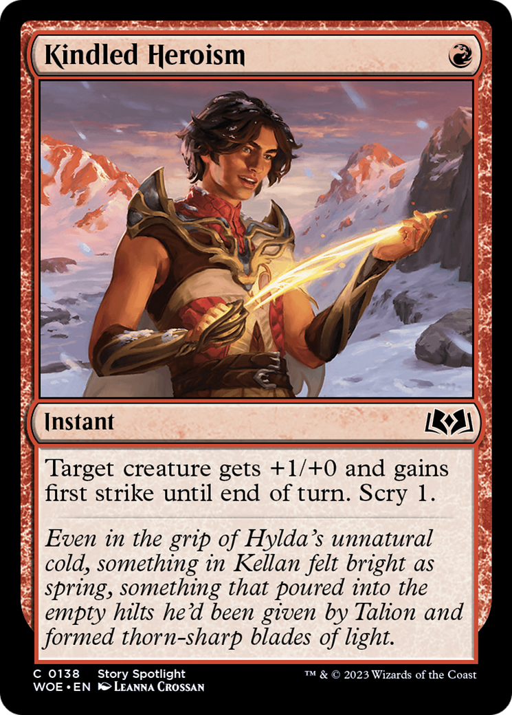 Kindled Heroism (WOE-138) - Wilds of Eldraine