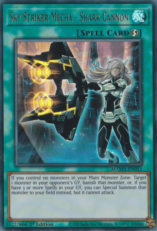 Sky Striker Mecha - Shark Cannon [MAMA-EN011] Ultra Rare - Josh's Cards