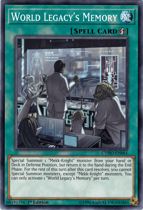 World Legacy's Memory [CYHO-EN061] Common - Josh's Cards